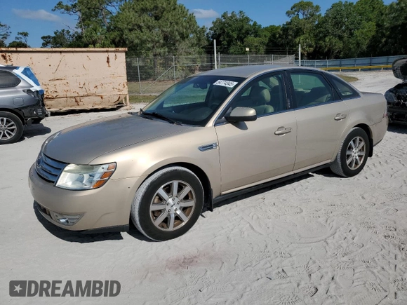 2008 Ford Taurus SEL with VIN 1FAHP24W48G156205, listed as a Copart auction lot 54774345 with 108,352 mi miles and Salvage Title. Bid and sale history available at carsss.com. Image 1.