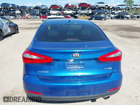 2015 Kia Forte EX with VIN KNAFZ4A85F5307314, listed as a IAAI auction lot 41672202 with 116,890 mi miles. Bid and sale history available at carsss.com. Image 16.