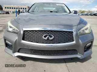 2015 Infiniti Q50 Premium with VIN JN1BV7AR7FM392009, listed as a Copart auction lot 55526505 with 110,884 mi miles and Salvage title. Bid and sale history available at DreamBid. Image 5.