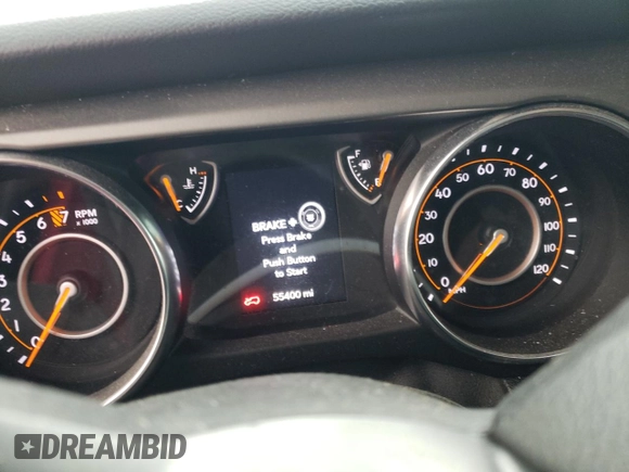 2021 Jeep Wrangler Unlimited Sport S with VIN 1C4HJXDG4MW609644, listed as a Copart auction lot 55459145 with 55,400 mi miles and Salvage title. Bid and sale history available at DreamBid. Image 9.