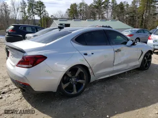 2019 Genesis G70 2.0T Advanced with VIN KMTG44LA6KU033354, listed as a Copart auction lot 44104183 with 78,723 mi miles. Bid and sale history available at carsss.com. Image 3.