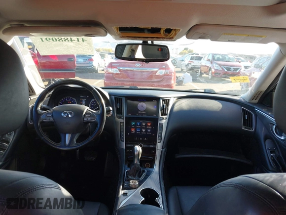 2015 Infiniti Q50 Premium with VIN JN1BV7AP8FM351418, listed as a IAAI auction lot 41488091 with 151,421 mi miles. Bid and sale history available at carsss.com. Image 5.
