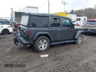 2023 Jeep Wrangler Sport with VIN 1C4HJXDN5PW522855, listed as a IAAI auction lot 41516522 with 49,607 mi miles and . Bid and sale history available at DreamBid. Image 4.