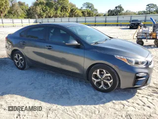 2021 Kia Forte FE with VIN 3KPF24AD1ME367676, listed as a Copart auction lot 43398475 with 46,697 mi miles and Salvage Title. Bid and sale history available at carsss.com. Image 4.
