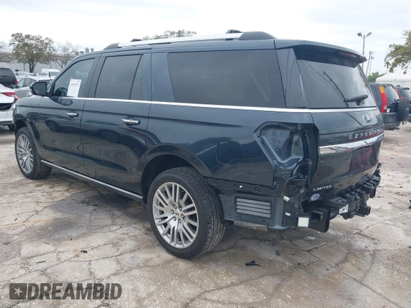 2024 Ford Expedition Max Limited with VIN 1FMJK1K81REA64485, listed as a IAAI auction lot 41657071 with 8,722 mi miles and . Bid and sale history available at DreamBid. Image 3.