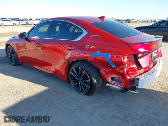 2024 Lexus IS 350 F Sport z VIN JTHBZ1B24R5080548, wystawiony jako IAAI lot #41143943 z przebiegiem 667 mil mil oraz . Historia ofert i sprzedaży dostępna na DreamBid. Obrazek 3.