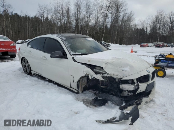 2015 BMW 4 Series 435i xDrive with VIN WBA4B3C58FGV48717, listed as a Copart auction lot 87610535 with 134,623 mi miles and Salvage Title. Bid and sale history available at DreamBid. Image 4.