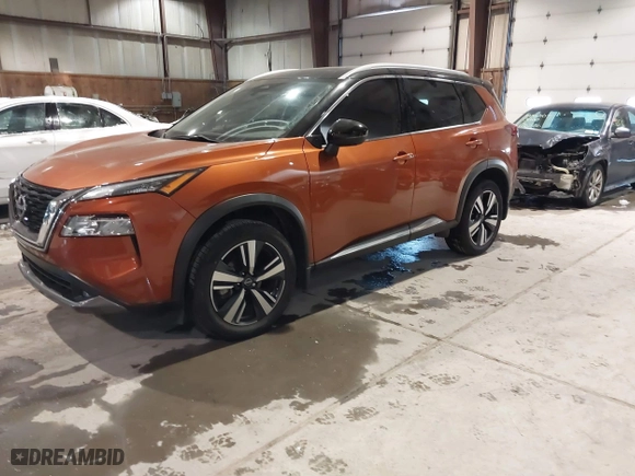 2022 Nissan Rogue SL with VIN JN8BT3CA4NW041925, listed as a IAAI auction lot 41343873 with 51,006 mi miles. Bid and sale history available at carsss.com. Image 21.