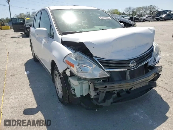 2010 Nissan Versa 1.8 SL with VIN 3N1BC1CP1AL435695, listed as a Copart auction lot 52099085 with 184,891 mi miles and Salvage Title. Bid and sale history available at carsss.com. Image 11.