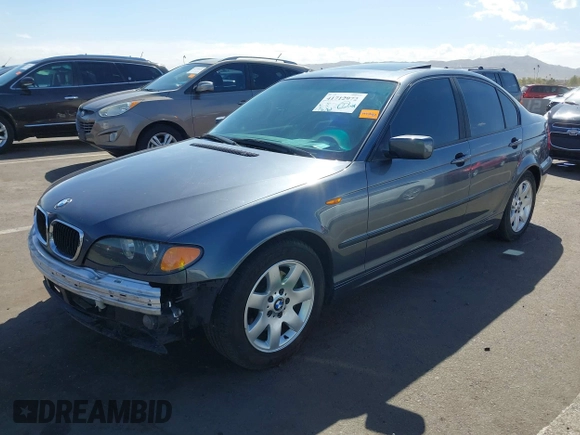 2002 BMW 3 Series 325i with VIN WBAET37482NG74460, listed as a IAAI auction lot 41712972 with 176,762 mi miles. Bid and sale history available at carsss.com. Image 2.