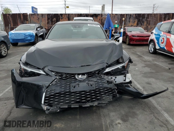 2021 Lexus IS 300 with VIN JTHCA1D28M5117103, listed as a Copart auction lot 53957595 with 39,680 mi miles and Salvage title. Bid and sale history available at DreamBid. Image 5.