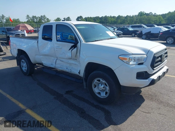 2021 Toyota Tacoma SR with VIN 3TYRX5GN4MT009048, listed as a IAAI auction lot 42291313 with 26,197 mi miles and . Bid and sale history available at DreamBid. Image 1.