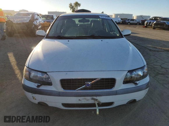 2001 Volvo S60 with VIN YV1RS61R812029585, listed as a Copart auction lot 41714365 with 123,988 mi miles and Salvage Title. Bid and sale history available at carsss.com. Image 5.