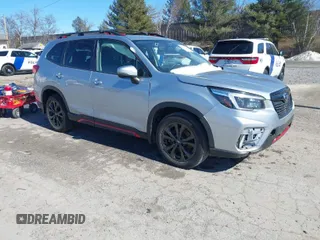 2021 Subaru Forester Sport with VIN JF2SKARCXMH478277, listed as a IAAI auction lot 41676277 with 52,695 mi miles. Bid and sale history available at carsss.com. Image 1.