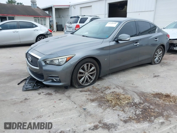 2015 Infiniti Q50 with VIN JN1BV7AP7FM357534, listed as a IAAI auction lot 41440900 with 101,982 mi miles. Bid and sale history available at carsss.com. Image 17.