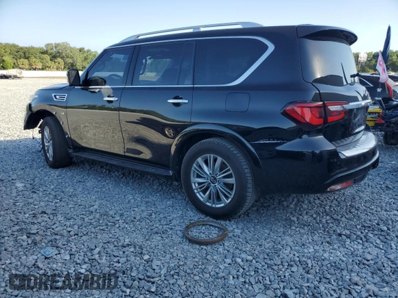 2018 Infiniti QX80 with VIN JN8AZ2NFXJ9664603, listed as a Copart auction lot 55458975 with 189,529 mi miles and Clean Title. Bid and sale history available at DreamBid. Image 2.