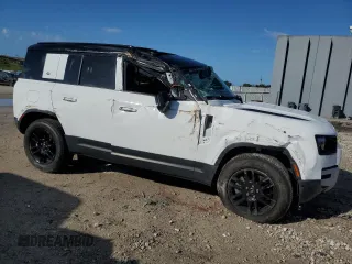 2023 Land Rover Defender S with VIN SALEJ7EX2P2158154, listed as a Copart auction lot 46595065 with 13,045 mi miles and Salvage title. Bid and sale history available at DreamBid. Image 4.