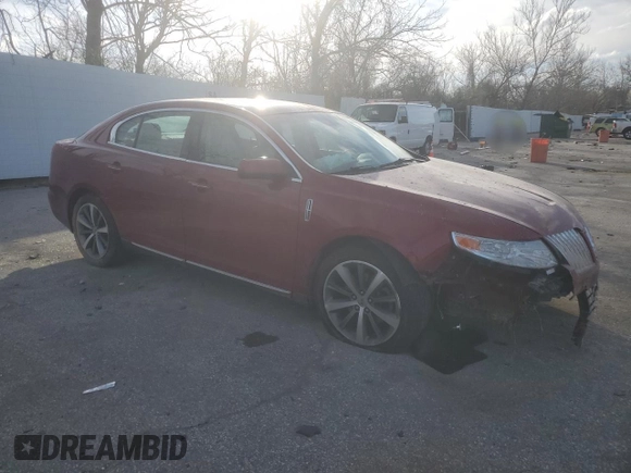 2009 Lincoln MKS with VIN 1LNHM94R89G616162, listed as a Copart auction lot 49903335 with Not Provided miles and Salvage Title. Bid and sale history available at DreamBid. Image 4.
