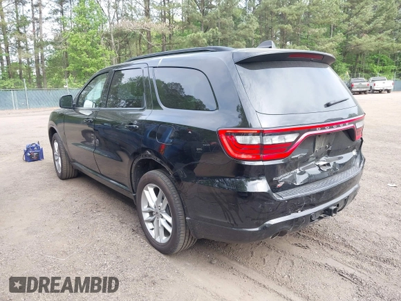 2024 Dodge Durango GT Plus with VIN 1C4RDJDG6RC192190, listed as a IAAI auction lot 42093941 with 23,528 mi miles and . Bid and sale history available at DreamBid. Image 3.