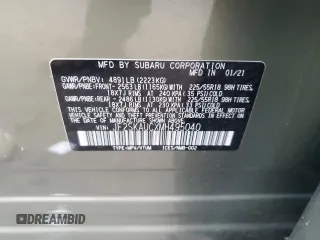 2021 Subaru Forester Limited with VIN JF2SKAUCXMH495040, listed as a Copart auction lot 47670765 with 45,936 mi miles and Salvage Title. Bid and sale history available at carsss.com. Image 15.