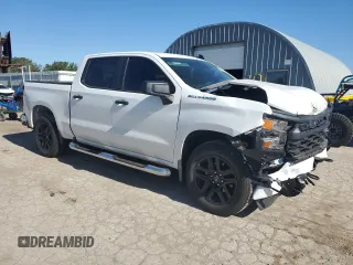 2024 Chevrolet Silverado 1500 Custom with VIN 3GCPABEK5RG222754, listed as a Copart auction lot 53932094 with 4,307 mi miles and Salvage Title. Bid and sale history available at DreamBid. Image 4.