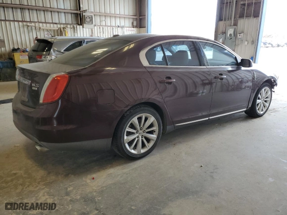 2009 Lincoln MKS with VIN 1LNHM94R69G606262, listed as a Copart auction lot 48542225 with 140,434 mi miles and Clean Title. Bid and sale history available at carsss.com. Image 3.