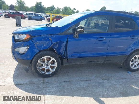 2021 Ford EcoSport SE with VIN MAJ3S2GE2MC450148, listed as a IAAI auction lot 39713048 with 30,115 mi miles and . Bid and sale history available at carsss.com. Image 6.
