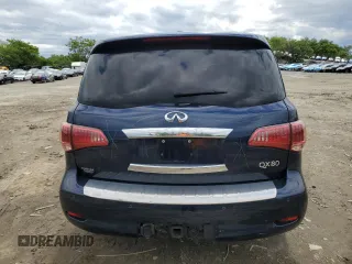 2015 Infiniti QX80 z VIN JN8AZ2NE4F9083550, wystawiony jako Copart lot #58028575 z przebiegiem 87 495 mil mil oraz Szkoda całkowita • Salvage title. Historia ofert i sprzedaży dostępna na DreamBid. Obrazek 6.