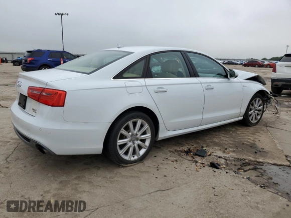 2015 Audi A6 Premium Plus with VIN WAUFGAFC2FN036066, listed as a Copart auction lot 54968875 with Not provided miles and Salvage title. Bid and sale history available at DreamBid. Image 3.
