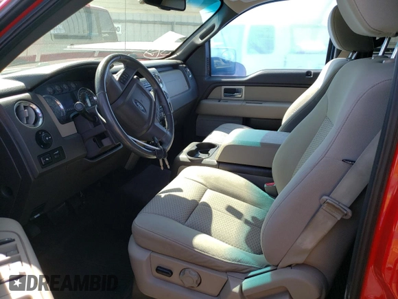 2009 Ford F-150 XL with VIN 1FTPW14V89FA92235, listed as a Copart auction lot 52831104 with 166,608 mi miles and Salvage title. Bid and sale history available at DreamBid. Image 7.
