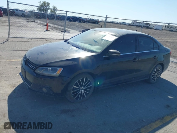 2012 Volkswagen Jetta Sedan SEL w/Sunroof with VIN 3VWLX7AJ2CM388825, listed as a IAAI auction lot 40490216 with 144,694 mi miles. Bid and sale history available at carsss.com. Image 2.