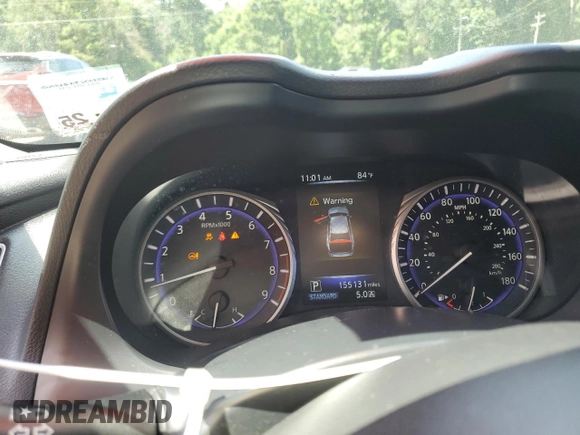 2014 Infiniti Q50 Premium with VIN JN1BV7APXEM670219, listed as a Copart auction lot 62340745 with 155,131 mi miles and Salvage title. Bid and sale history available at DreamBid. Image 9.