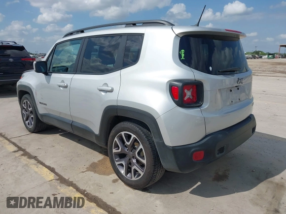 2015 Jeep Renegade Latitude with VIN ZACCJABT3FPC06455, listed as a IAAI auction lot 41974571 with 95,080 mi miles and . Bid and sale history available at DreamBid. Image 3.
