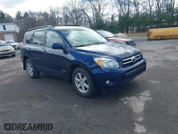 2007 Toyota RAV4 Limited with VIN JTMBK31V176024619, listed as a IAAI auction lot 41837295 with 94,638 mi miles. Bid and sale history available at carsss.com. Image 1.