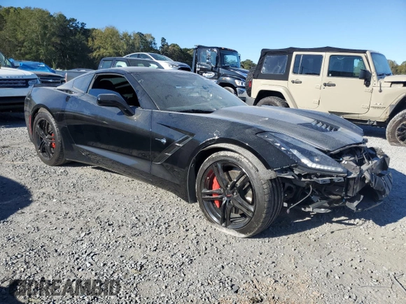 2016 Chevrolet Corvette 2LT with VIN 1G1YD2D73G5121850, listed as a Copart auction lot 76275944 with 58,252 mi miles and Salvage Title. Bid and sale history available at carsss.com. Image 4.