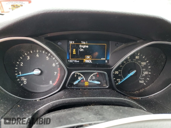 2017 Ford Focus SE with VIN 1FADP3F29HL285806, listed as a Copart auction lot 88315935 with 132,716 mi miles and Salvage Title. Bid and sale history available at carsss.com. Image 9.