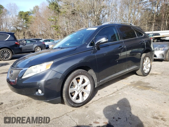 2010 Lexus RX 350 with VIN 2T2ZK1BAXAC025777, listed as a Copart auction lot 45838745 with 135,159 mi miles and Salvage Title. Bid and sale history available at carsss.com. Image 1.