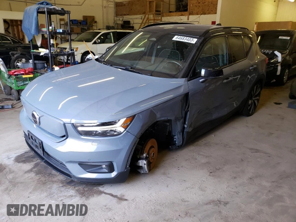 2021 Volvo XC40 with VIN YV4ED3UR9M2597323, listed as a Copart auction lot 64683403 with 29,266 mi miles and . Bid and sale history available at DreamBid. Image 1.