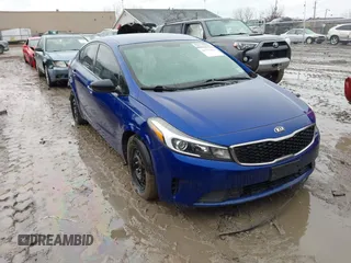 2017 Kia Forte LX with VIN 3KPFK4A71HE072951, listed as a IAAI auction lot 41717857 with 89,299 mi miles. Bid and sale history available at carsss.com. Image 1.