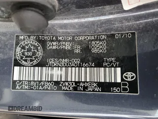 2010 Toyota Prius II z VIN JTDKN3DU3A0116674, wystawiony jako Copart lot #59738315 z przebiegiem 201 920 mil mil oraz Czysty tytuł • Clean title. Historia ofert i sprzedaży dostępna na DreamBid. Obrazek 13.