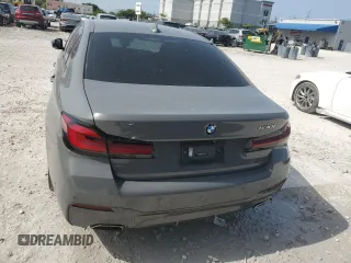 2021 BMW 5 Series 530i with VIN WBA53BH01MCF81039, listed as a Copart auction lot 59368965 with 49,760 mi miles and Salvage title. Bid and sale history available at DreamBid. Image 6.