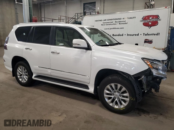 2017 Lexus GX 460 z VIN JTJBM7FX1H5156490, wystawiony jako Copart lot #55079285 z przebiegiem 118 072 mil mil oraz Szkoda całkowita • Salvage title. Historia ofert i sprzedaży dostępna na DreamBid. Obrazek 4.