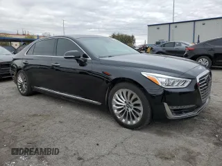 2017 Genesis G90 3.3T Premium with VIN KMHG34JA7HU030598, listed as a Copart auction lot 79275584 with 64,039 mi miles and Salvage Title. Bid and sale history available at carsss.com. Image 4.