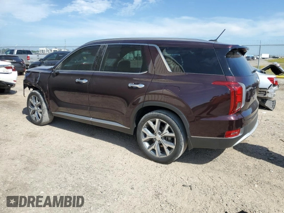 2020 Hyundai Palisade SEL z VIN KM8R34HE6LU073176, wystawiony jako Copart lot #55342774 z przebiegiem 59 338 mil mil oraz Szkoda całkowita • Salvage title. Historia ofert i sprzedaży dostępna na DreamBid. Obrazek 2.