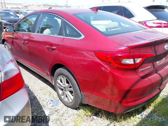2016 Hyundai Sonata SE with VIN 5NPE24AF0GH379413, listed as a IAAI auction lot 42051299 with 101,781 mi miles and . Bid and sale history available at carsss.com. Image 3.