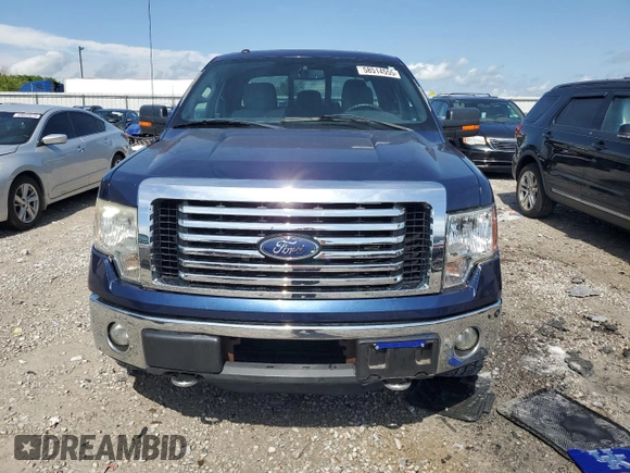 2011 Ford F-150 XL with VIN 1FTFX1ET5BFC44919, listed as a Copart auction lot 58514555 with 166,500 mi miles and Salvage title. Bid and sale history available at DreamBid. Image 5.