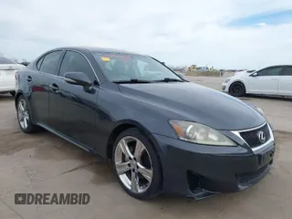 2011 Lexus IS 250 with VIN JTHBF5C26B5151429, listed as a IAAI auction lot 41800260 with 123,079 mi miles. Bid and sale history available at carsss.com. Image 1.