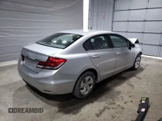 2014 Honda Civic Sedan LX with VIN 2HGFB2F57EH506237, listed as a Copart auction lot 49471495 with 105,465 mi miles and Salvage Title. Bid and sale history available at carsss.com. Image 3.