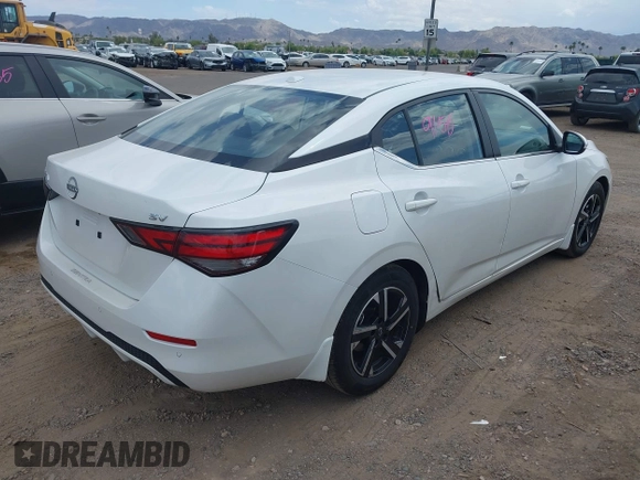 2024 Nissan Sentra SV with VIN 3N1AB8CV1RY209340, listed as a IAAI auction lot 42218326 with 29,163 mi miles and . Bid and sale history available at DreamBid. Image 4.