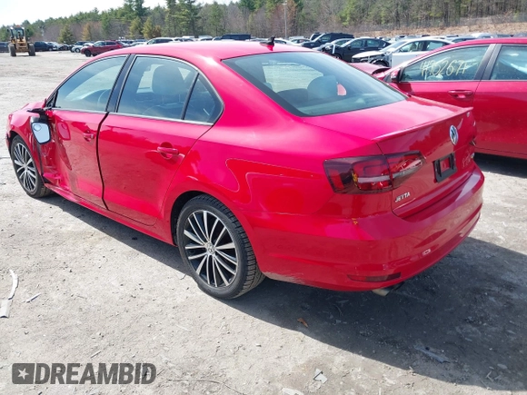 2016 Volkswagen Jetta Sport z VIN 3VWD17AJXGM280433, wystawiony jako IAAI lot #41961895 z przebiegiem 89 814 mil mil oraz . Historia ofert i sprzedaży dostępna na DreamBid. Obrazek 3.